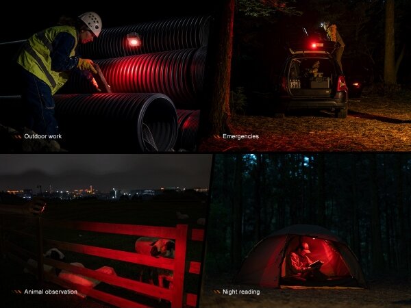 Fenix CL27RGRE - LED Stmívatelné nabíjecí svítidlo LED/USB IP66 1600 lm 285 h