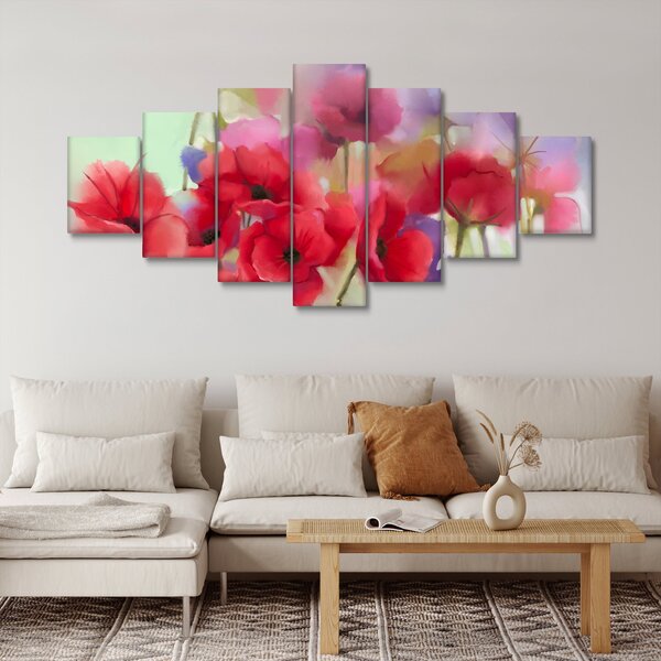 Obraz vlčích máků (210x100 cm)