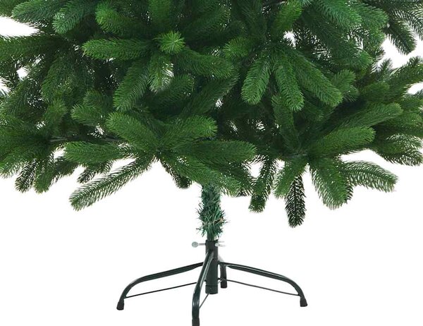 Umělý vánoční stromek s LED a sadou koulí 180 cm zelený 3077641