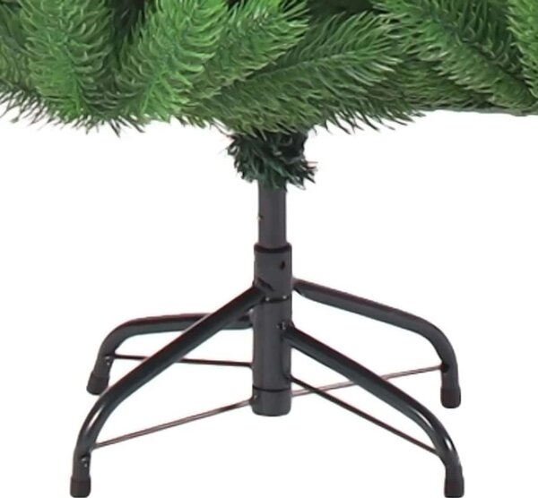 Umělý vánoční stromek normandská jedle LED a koule zelený 150cm 3077645