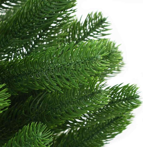 Umělý vánoční stromek s LED a sadou koulí 180 cm zelený 3077641