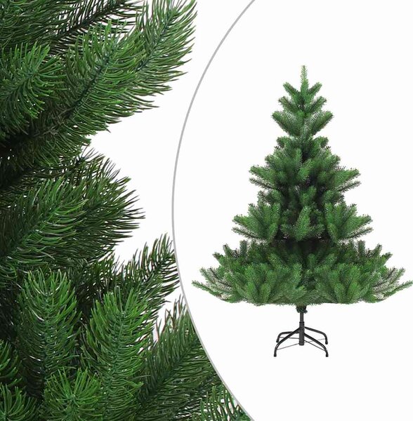 Umělý vánoční stromek normandská jedle LED a koule zelený 150cm 3077645
