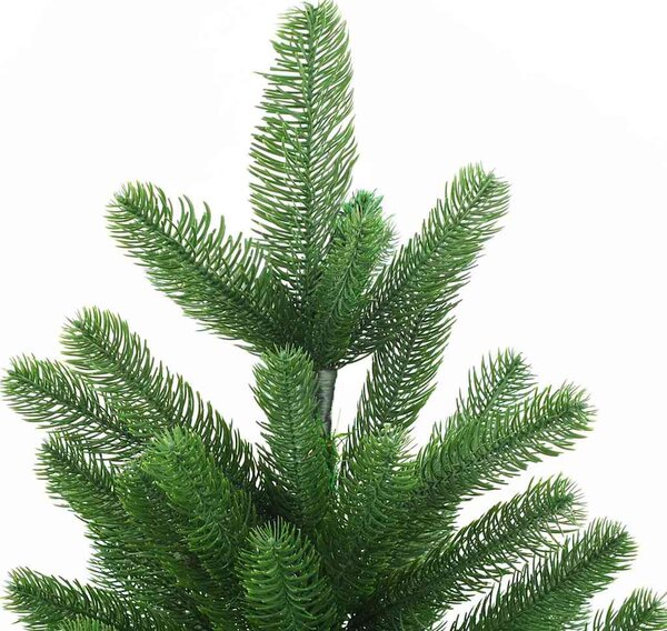 Umělý vánoční stromek s LED a sadou koulí 180 cm zelený 3077641