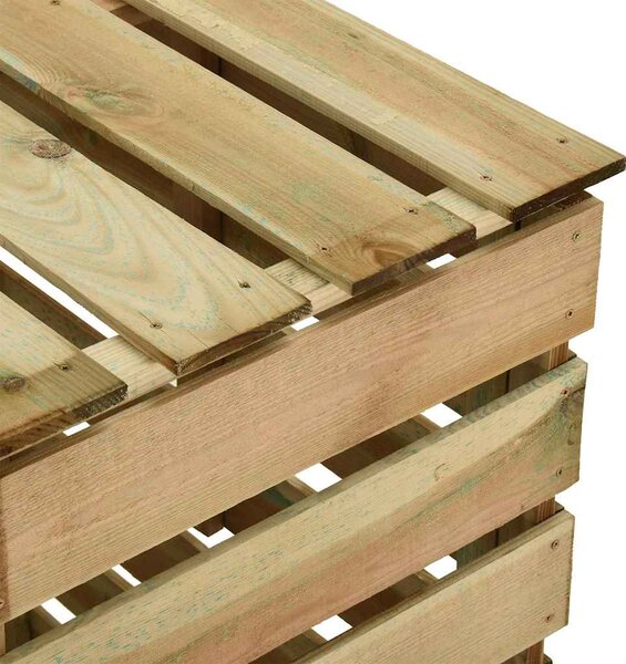 Laťkový zahradní kompostér 4 ks 80 x 50 x 100 cm borovice 3078138