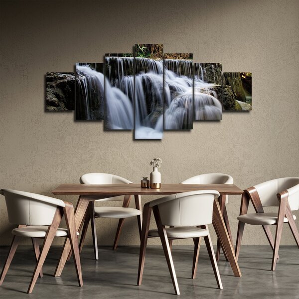 Obraz vodopádů v džungli (210x100 cm)