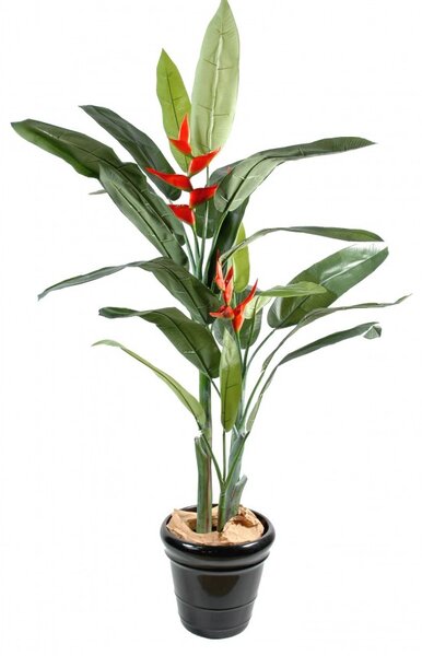 Umělá palma Heliconia palma - 2 květy, 180cm