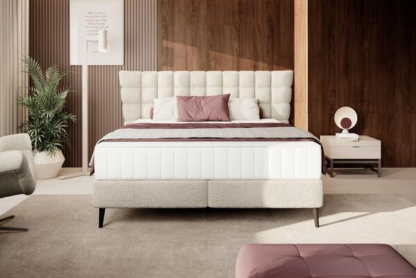POSTEL BOXSPRING, 180/200 cm, krémová Esposa - Manželské postele