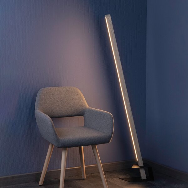 BRITOP Stojací LED lampa FORESTIER 18W, v. 144 cm, CRI 80 Barva: Hnědá
