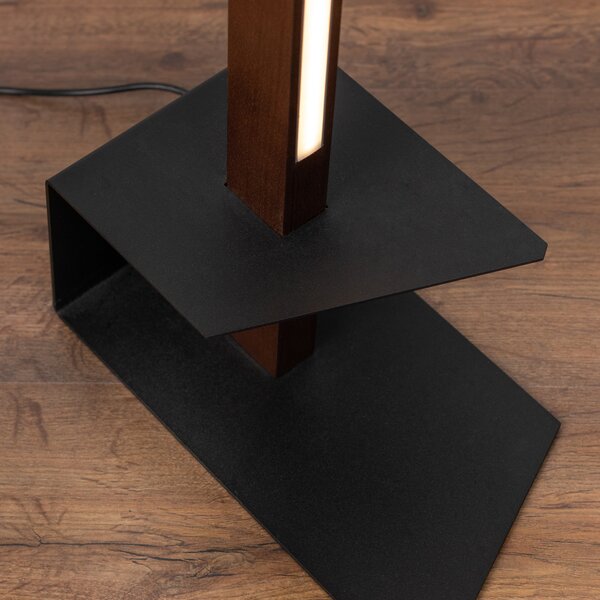 BRITOP Stojací LED lampa FORESTIER 18W, v. 144 cm, CRI 80 Barva: Hnědá