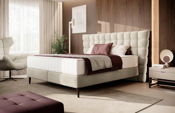 POSTEL BOXSPRING, 180/200 cm, krémová Esposa - Manželské postele