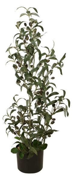 Umělý keř olivovník s plody, 90 cm