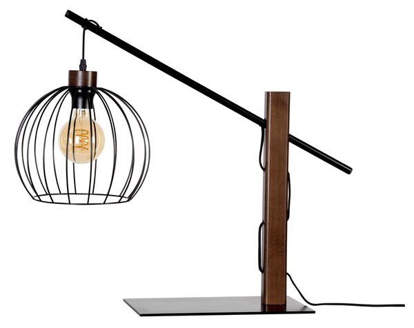 BRITOP Stolní lampa MANDARINE, 1xE27, v. 67 cm Barva podstavy: Bukové dřevo