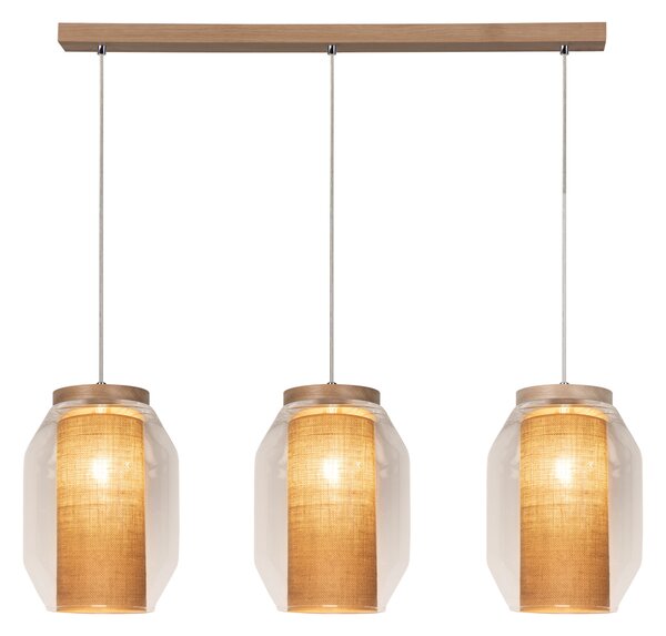 BRITOP Závěsné svítidlo VASO JUTE, š. 85 cm, 3xE27