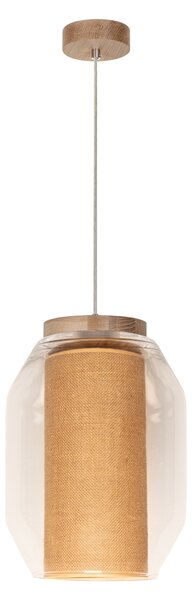 BRITOP Závěsné svítidlo VASO JUTE, Ø 25 cm, 1xE27