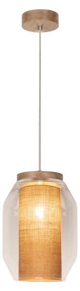 BRITOP Závěsné svítidlo VASO JUTE, Ø 19 cm, 1xE27