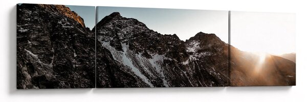 Obraz skalnatého pohoří (170x50 cm)