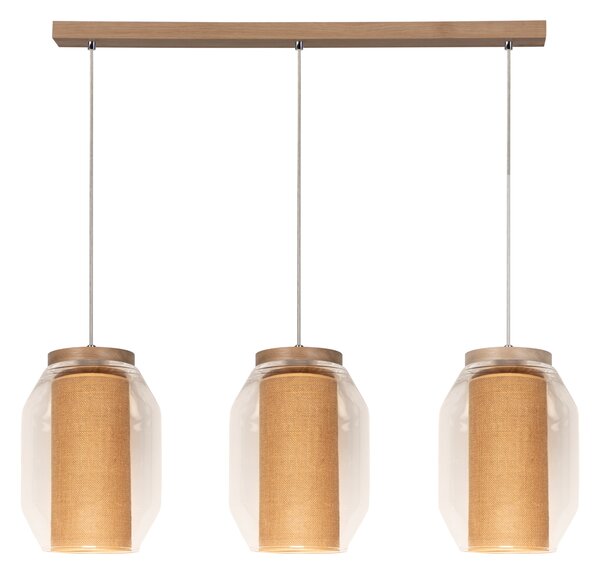 BRITOP Závěsné svítidlo VASO JUTE, š. 85 cm, 3xE27