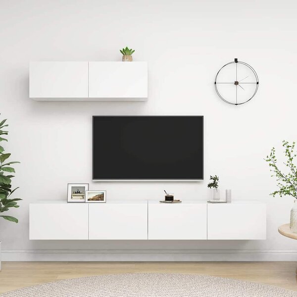TV skříňky 3 ks bílé kompozitní dřevo 3078703
