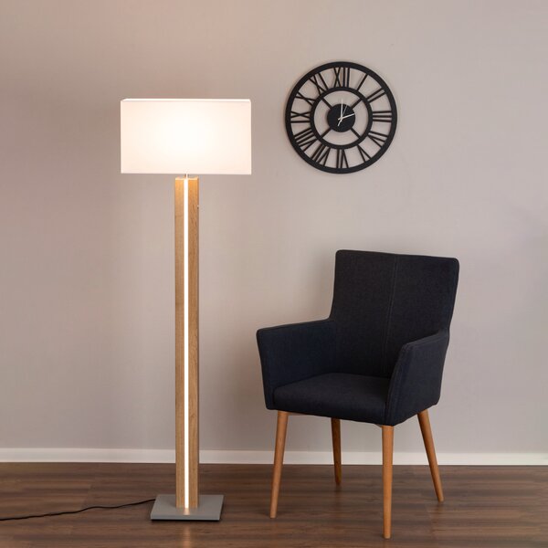 BRITOP Stojací lampa FLAME, 1xE27 max.60W + 1xLED 16W