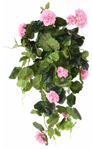 Šlahoun umělá pelargonie růžová, 60cm