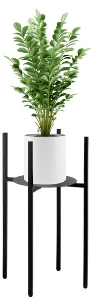 Loftový stojan na květiny TORRE 60 cm – černý