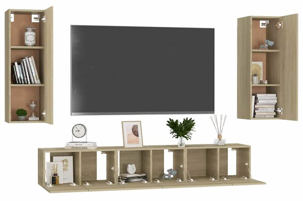 5dílný set TV skříněk sonoma dub kompozitní dřevo 3078958