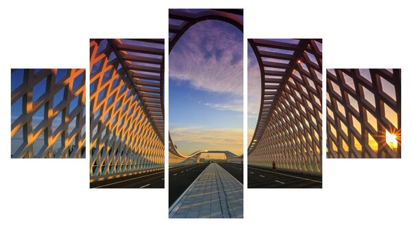 Obraz moderní architektury mostu (125x70 cm)