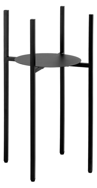 Loftový stojan na květiny TORRE 60 cm – černý