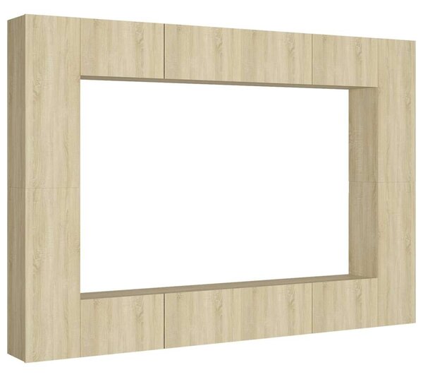 8dílný set TV skříněk dub sonoma kompozitní dřevo 3078985