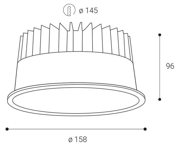 LED2 2096231 LED2 Zápustné svítidlo VIGO L, W 16-37W 3000K bílá - LED2 Lighting