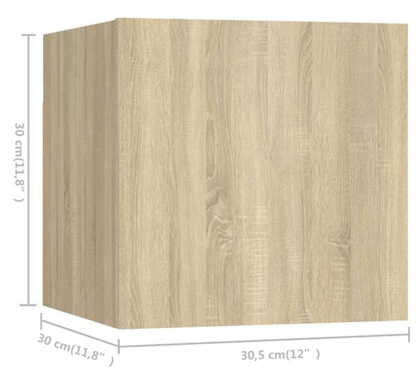 6dílný set TV skříněk dub sonoma kompozitní dřevo 3078998