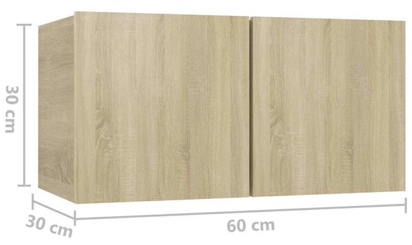 6dílný set TV skříněk dub sonoma kompozitní dřevo 3078997