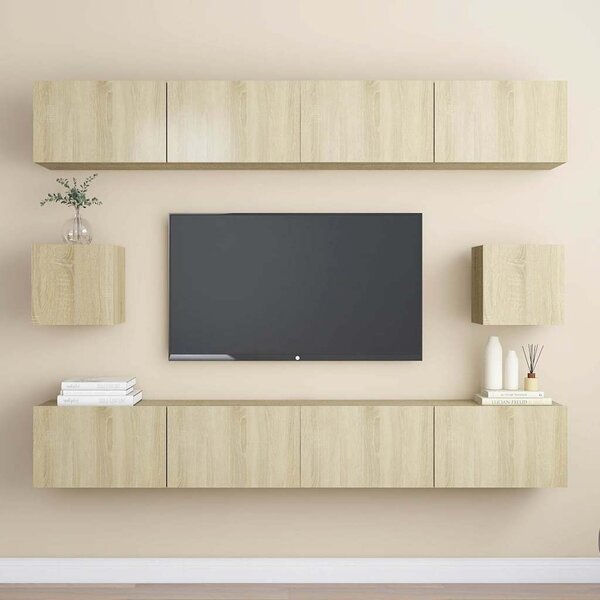 6dílný set TV skříněk dub sonoma kompozitní dřevo 3078999