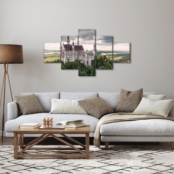 Obraz - Zámek na skalách (125x70 cm)