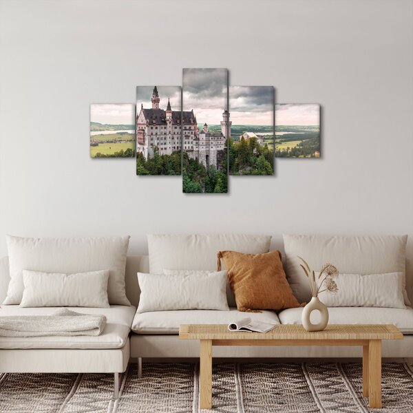 Obraz - Zámek na skalách (125x70 cm)