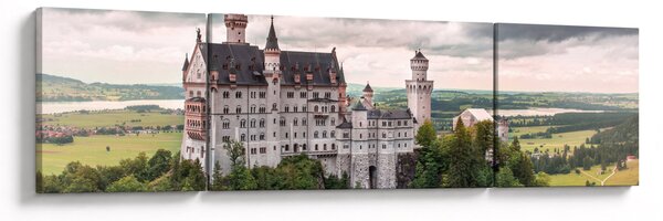 Obraz - Zámek na skalách (170x50 cm)