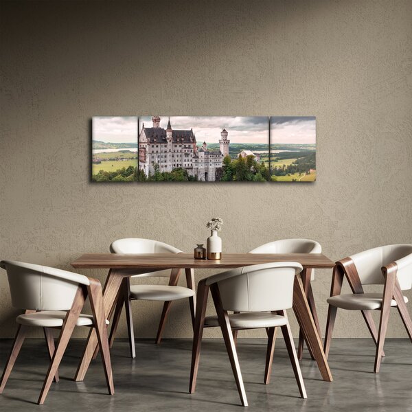 Obraz - Zámek na skalách (170x50 cm)