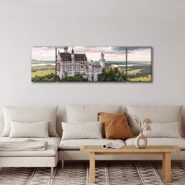 Obraz - Zámek na skalách (170x50 cm)