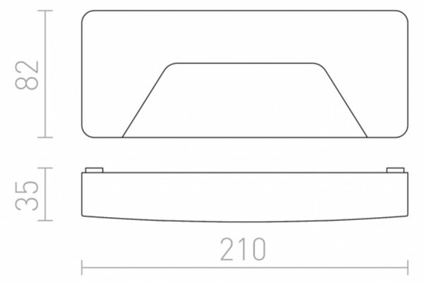 RED - DESIGN RENDL VÝPRODEJ VZORKU RENDL RENO SQ INDR nástěnná antracitová 230V LED 3W IP65 3000K R11953