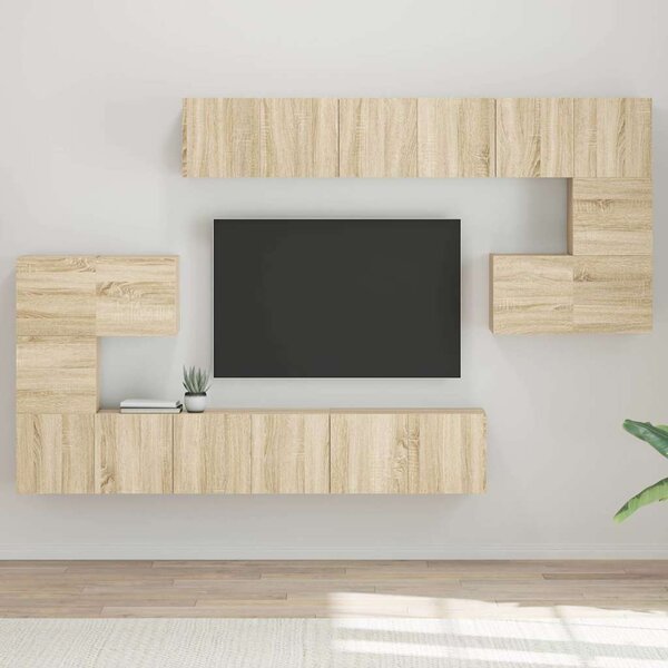 10dílný set TV skříněk dub sonoma kompozitní dřevo 3079039