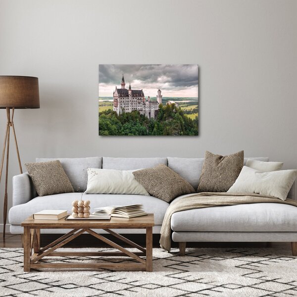 Obraz - Zámek na skalách (70x50 cm)