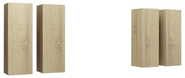 TV skříňky 4 ks dub sonoma 30,5 x 30 x 90 cm kompozitní dřevo 3079056