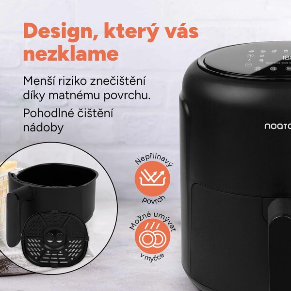 Noaton A20 Essential, horkovzdušná fritéza (Použitý, Záruka 21 měsíců)