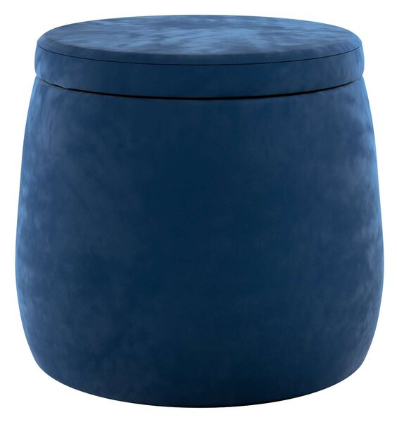 Yellow Tipi Puf Candy Jar, námořnická modrá, ø40, wys. 40 cm, Posh Velvet, 704-29