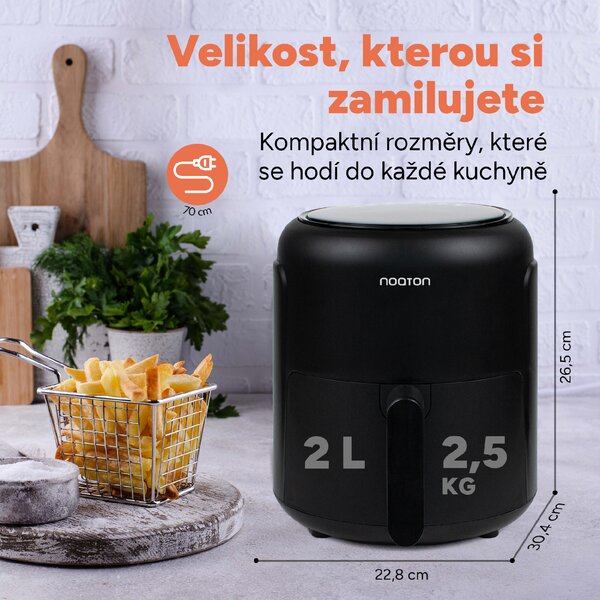 Noaton A20 Essential, horkovzdušná fritéza (Použitý, Záruka 21 měsíců)