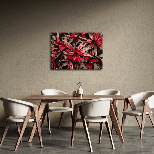 Obraz červených okvětních lístků (70x50 cm)