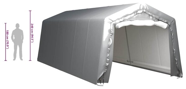 Úložný stan 300 x 750 cm ocel šedý 3079589