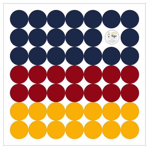 Yellow Tipi Sada samolepek Mini Dots intense tone, 40x40 cm
