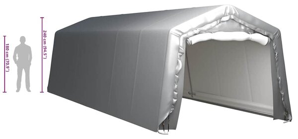 Úložný stan 300 x 900 cm ocelově šedý 3079590