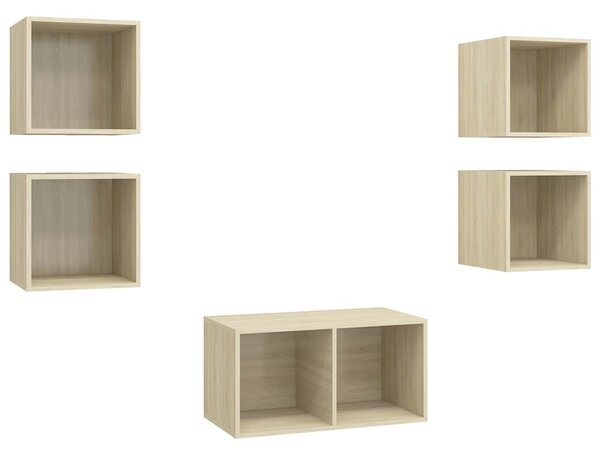 5dílný set TV skříněk dub sonoma kompozitní dřevo 3079604